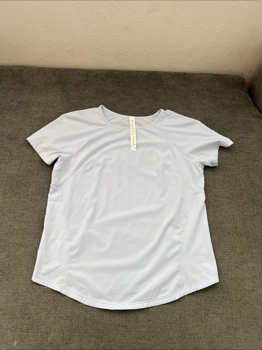 lululemon athletica Light Blue Short Sleeve Performance Tee